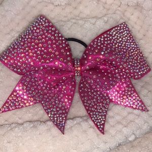 Pink rhinestone Cheer bow! Sparkly and in great condition